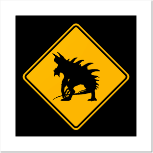 DnD Tarrasque Crossing Posters and Art